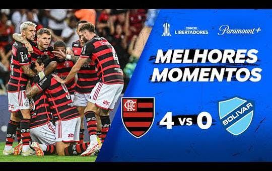 Flamengo 4 x 0 Bolivar - 1 fase libertadores 2024