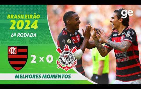 Flamengo 2 x 0 Corinthians - 1 turno brasileirao 2024