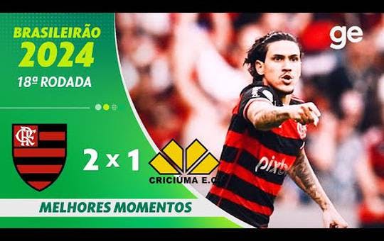 Flamengo 2 x 1 Criciuma - 1 turno brasileirao 2024