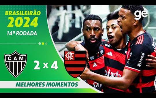 Atlético MG 2 x 4 Flamengo - 1 turno brasileirao 2024