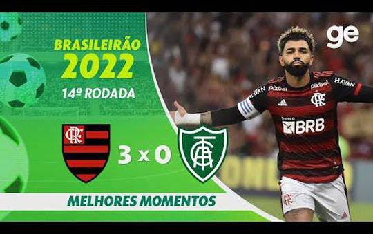 Flamengo 3 x 0 América-MG - 1 turno Brasileirao 2022