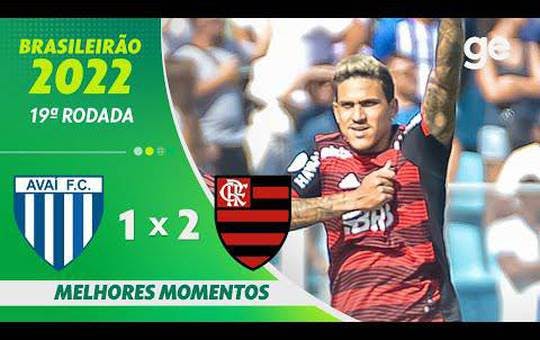 Avaí 1 x 2 Flamengo - 1 turno brasileirao 2022