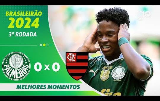 Palmeiras 0 x 0 Flamengo - 1 turno brasileirão 2024