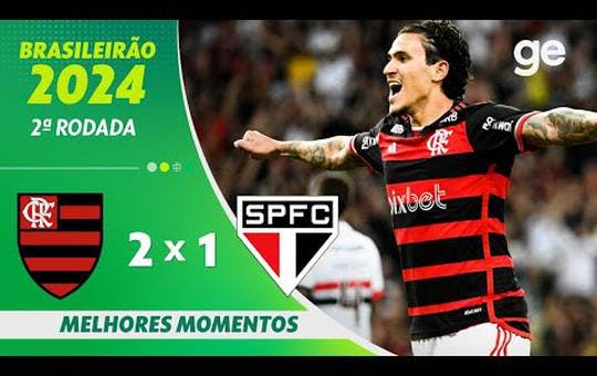 Flamengo 2 x 1 São Paulo - 1 turno brasileirão 2024