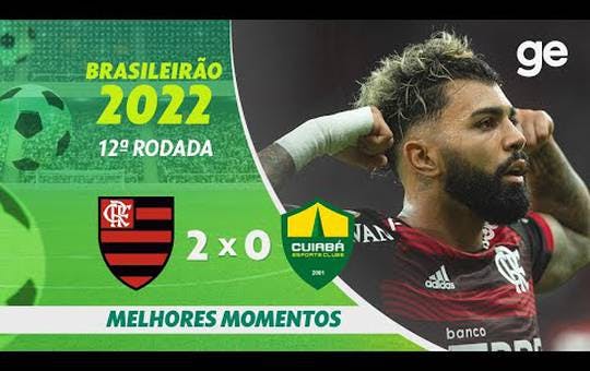 Flamengo 2 x 0 Cuiabá - 1 turno Brasileirão 2022