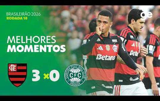 Flamengo 3 x 0 Coritiba - 1 turno brasileirao 2026
