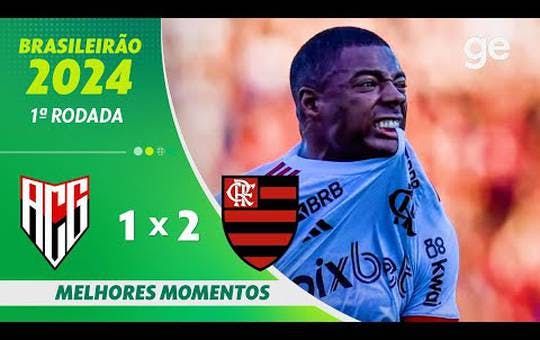 Atlético GO 1 x 2 Flamengo - 1 turno brasileirao 2024