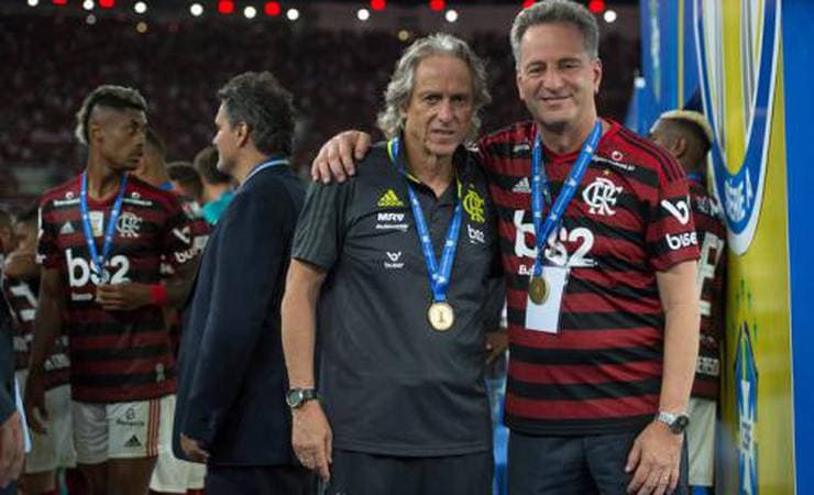 Desejo do Flamengo é renovar com Jorge Jesus até 2021, afirma Landim