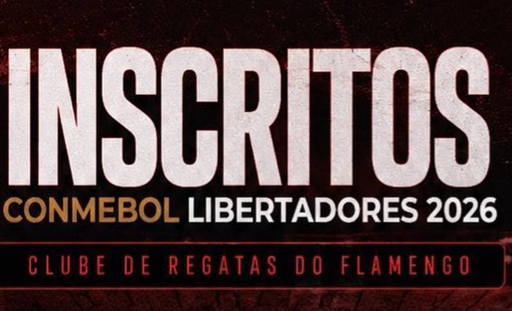 Flamengo inscreve elenco para as oitavas da Libertadores 2026 e enfrenta o Cruzeiro