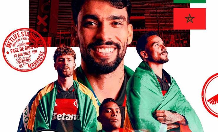 Brasil estreia na Copa do Mundo 2026 contra Marrocos às 19h, com 4 do Flamengo