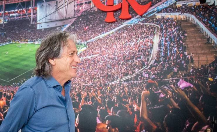 Jorge Jesus realiza primeiro treino no Flamengo com quinteto de reforços