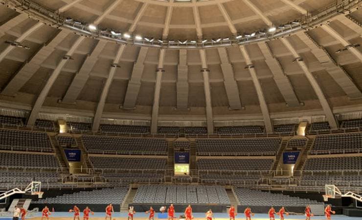 Flamengo treina no Maracanãzinho