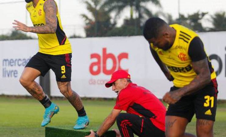 Flamengo finaliza preparação para a partida contra o América-MG, pelo Brasileirão
