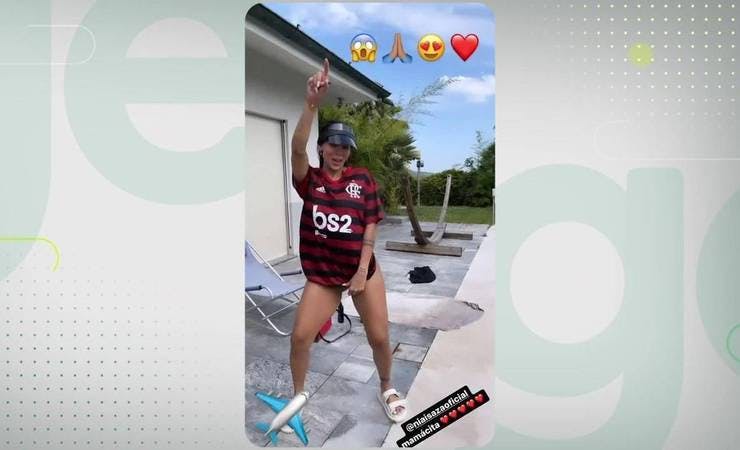 Vidal posta vídeo de sua esposa com a camisa do Flamengo: "Coloque Deus no princípio e será feliz no final"