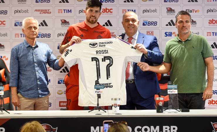 Rossi é apresentado pelo Flamengo e exalta clube: “Estrutura de nível europeu”