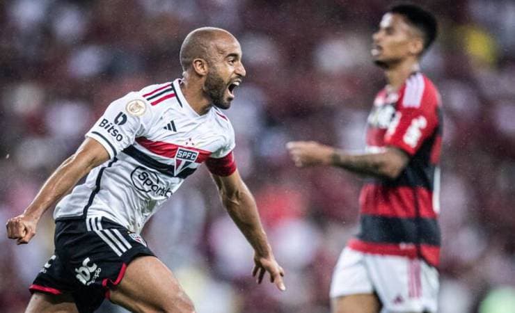 Lucas marca e James estreia, mas São Paulo cede empate ao Flamengo nos acréscimos pelo Brasileiro