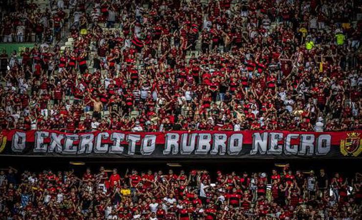 Torcida do Flamengo é responsável por 62% da renda contra o Ceará no Castelão