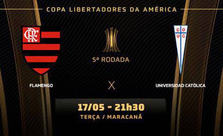 Flamengo x Universidad Católica: prováveis times, desfalques e onde assistir